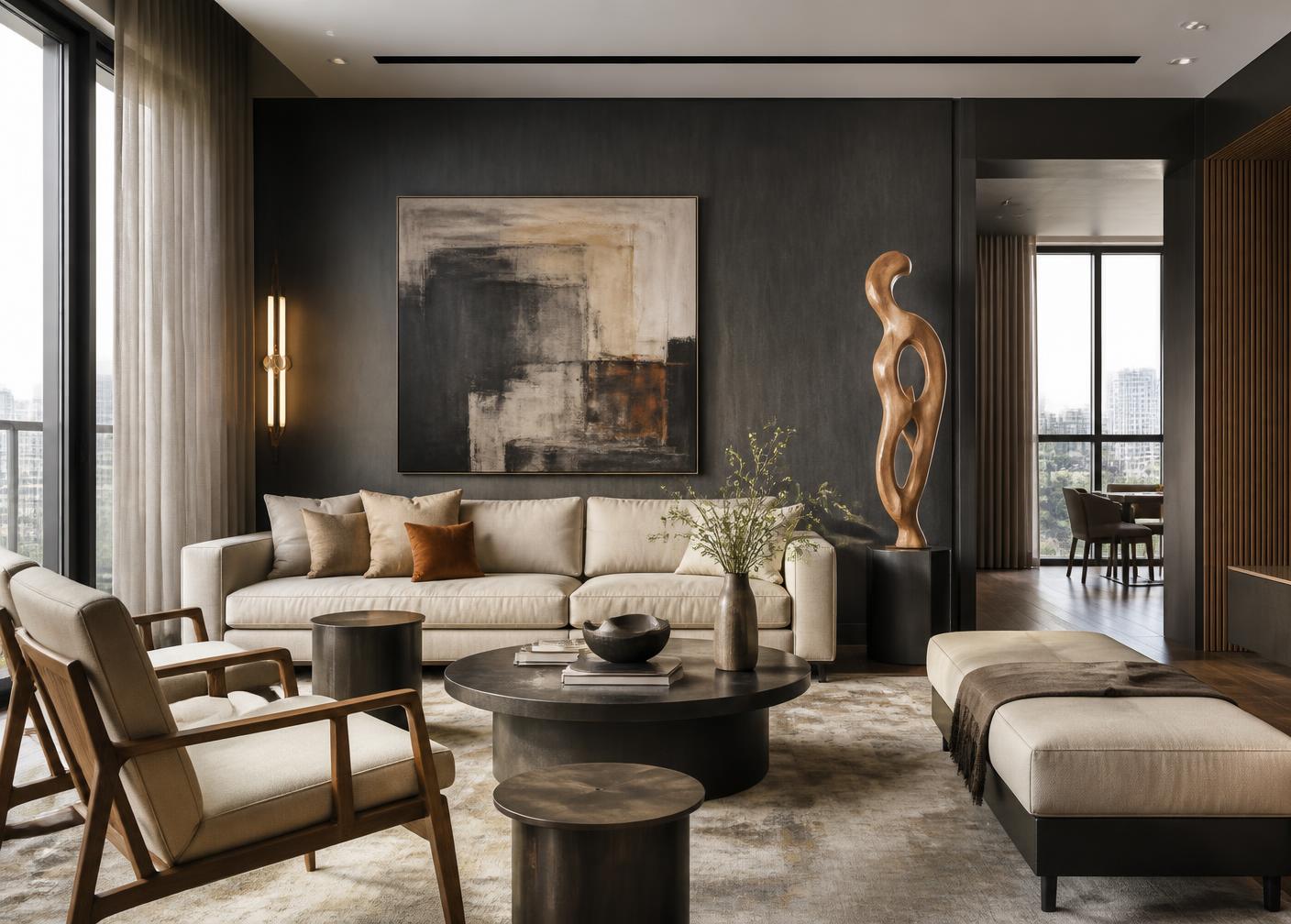 Quiet Courtyard interior project in Hyderabad